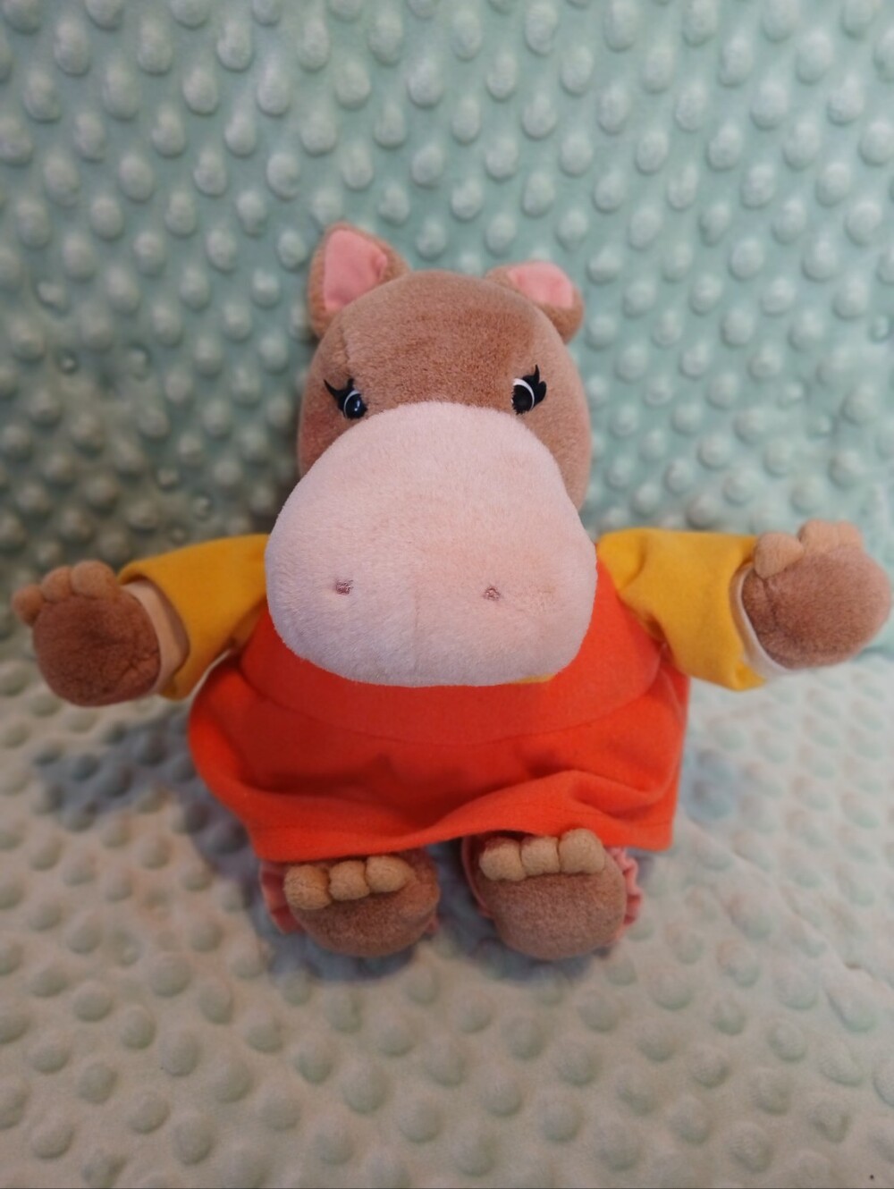Vintage Richard Scary Hippo Plush Stuffed Toy Kids Collectables